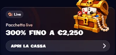 `pacchetto live bonus 300 percento fino a 2250 euro`